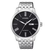 CITIZEN CTZ NH8350-59E Silver Dial Black Automatic Stainless Steel