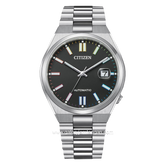 CITIZEN CTZ NJ0151-53E Silver Dial Black Automatic Stainless Steel