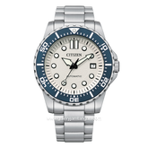 CITIZEN CTZ NJ0171-81A Silver Ring Blue Dial White Automatic Stainless Steel