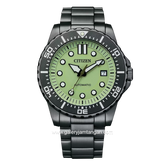 CITIZEN CTZ NJ0177-84X Black Dial Green Automatic Stainless Steel