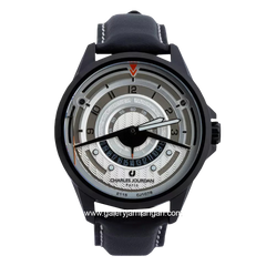 CHARLES JOURDAN CJ1078-1745 Black Leather Strap