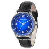 PIERRE CARDIN MONTROUGE CMR.0001 Black Dial Blue Leather Strap