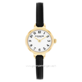 COACH 14504654 Iris Black Leather Strap