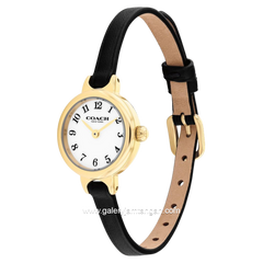 COACH 14504654 Iris Black Leather Strap
