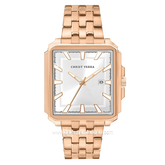 CHRIST VERRA CV 12083L-15 SLV Women Watches Rosegold Dial White Stainless Steel