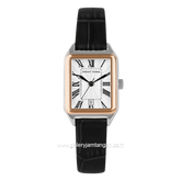 CHRIST VERRA CV 121107L-24 WHT Ledies Black Dial White Stainless Steel