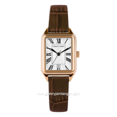 CHRIST VERRA CV 121107L-25 WHT Ledies Dark Brown Dial White Stainless Steel