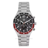 CHRIST VERRA TWO-TONE CV 146201G-11 GUN Silver Dial Black Stainless Steel