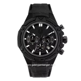 CHRIST VERRA CV 53605G-26 BLK Full Black Leather Strap