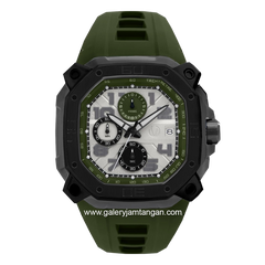 CHRIST VERRA CV 63033G-36L GUN/GRN Green Rubber Strap