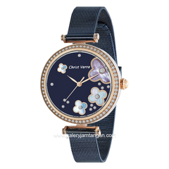CHRIST VERRA CV 71614L-4J BLU Blue Rosegold Stainless Steel