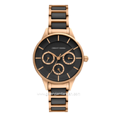 Christ Verra Women's Watch CV 924101L-55 BLK Black Rosegold Ceramic Combinasi Stainless Steel
