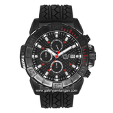 CHRIST VERRA CV C 71153G-36 BLK Black Jarum Red Rubber Strap