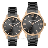 CHRIST VERRA TIMELESS HARMONY CV 10639G-18 BLK & CV 10639L-18 BLK Black Rosegold Stainless Steel