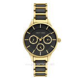 Christ Verra Women's Watch CV 924101L-52 BLK Black Gold Ceramic Combinasi Stainless Steel