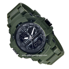 DIGITEC DG-2175T Digital Army Dial Black Rubber Strap