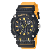 Digitec DA-2178T Yellow Dial Black Rubber Strap
