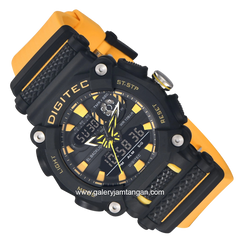 Digitec DA-2178T Yellow Dial Black Rubber Strap