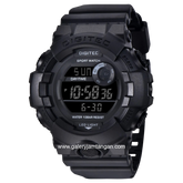 DIGITEC DG-5112T Full Black Digital Rubber Strap