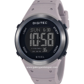DIGITEC DGS-5185T Full Digital Grey Black Rubber Strap