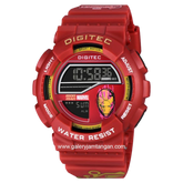 DIGITEC DG-5210T-MV Digital Full Red Rubber Strap