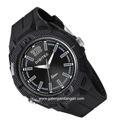 DIGITEC DN-5184T Full Black Analog Rubber Strap