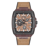 DUCATI DTWGB0000702 DT002 Brown Nylon Combi Silicone Strap