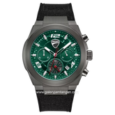 DUCATI DTWGC0002001 DT014 Chronograph Black Dark Grey Silicone Combi Nylon Strap