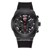 DUCATI DTWGC0002003 DT014 Chronograph Black Silicone Combi Nylon Strap