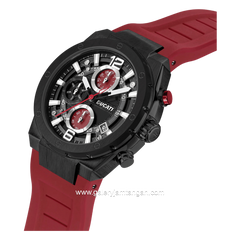 DUCATI DTWGO0000801 DT003 Chronograph Red Silicone Strap