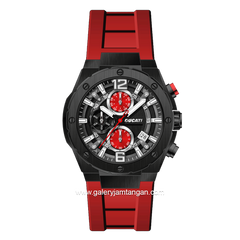 DUCATI DTWGO0000801 DT003 Chronograph Red Silicone Strap