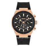 DUCATI DTWGO0000901 DT004 Chronograph Black Rosegold Nylon Combi Silicone Strap