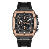 DUCATI DTWGO0001301 DT008 Chronograph Black Gold Silicone Strap