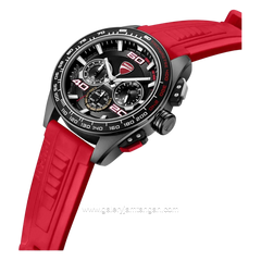 DUCATI DTWGO0001701 DT011 Chronograph Red Silicone Strap
