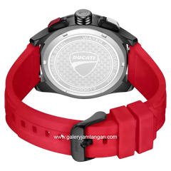 DUCATI DTWGO0001701 DT011 Chronograph Red Silicone Strap