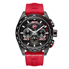 DUCATI DTWGO0001701 DT011 Chronograph Red Silicone Strap