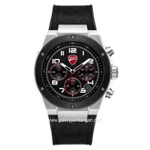 DUCATI DTWGO0002501 DT020 Chronograph Black Silicone Combi Nylon Strap