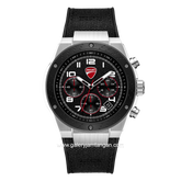 DUCATI DTWGO0002501 DT020 Chronograph Black Silicone Combi Nylon Strap