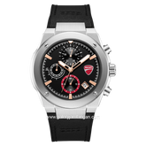 DUCATI DTWGO0003101 STELVIO Chronograph Black Silicone Combi Nylon Strap