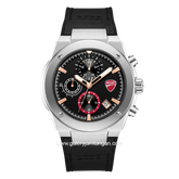DUCATI DTWGO0003101 STELVIO Chronograph Black Silicone Combi Nylon Strap