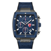 DUCATI VOYAGE DTWGO0005104 Blue Gunmetal Nylon Combi Silicone Strap