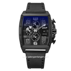 EXPEDITION E 6636 BC Black Chronograph Leather Strap