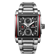 Expedition E 6731 BF Silver Black Stainless Steel