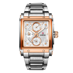 Expedition E 6731 BF Silver Rosegold Stainless Steel