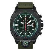 EXPEDITION E 6772 MC Chronograph Army Black Canvas Strap