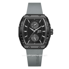 EXPEDITION E 6782 BF Grey Black Rubber Strap