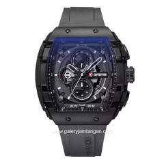 Expedition E 6782 M Grey Black Rubber Strap