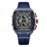 EXPEDITION E 6782 MC RURBU1 Blue Rosegold Rubber Strap