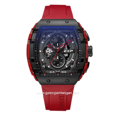 Expedition E 6782 M Red Black Rubber Strap
