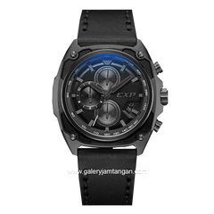 EXPEDITION E 6835 M Chronograph Full Black Leather Strap